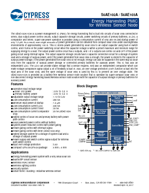 S6AE102A Datasheet PDF Cypress Semiconductor