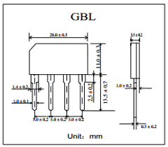 GBL401 Datasheet PDF Rugao Dachang Electronics Co., Ltd
