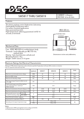 SM5818 Datasheet PDF Daesan Electronics Corp.