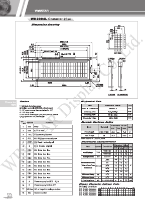 WX2004Z Datasheet PDF DB Lectro Inc
