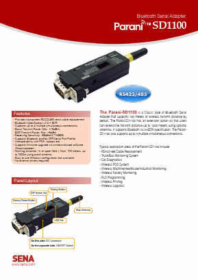 SD1100 Datasheet PDF DB Lectro Inc