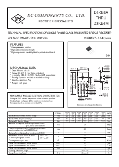 D3KB6A Datasheet PDF DC COMPONENTS