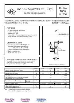 LL103C Datasheet PDF DC COMPONENTS