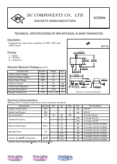 SC5094 Datasheet PDF DC COMPONENTS