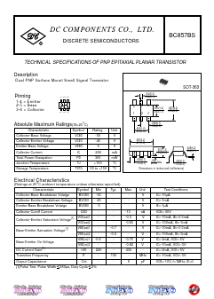 BC857BS Datasheet PDF DC COMPONENTS