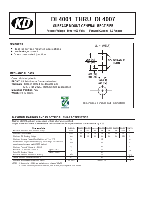 DL4002 Datasheet PDF DIOTEC Electronics Corporation