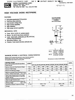 GP1200 Datasheet PDF DIOTEC Electronics Corporation