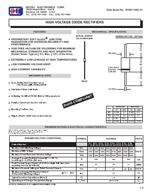 HVGP-1000-1C Datasheet PDF DIOTEC Electronics Corporation