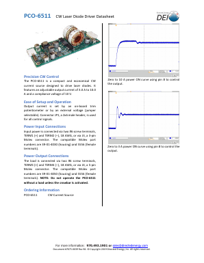 PCO-6511 Datasheet PDF Directed Energy, Inc.