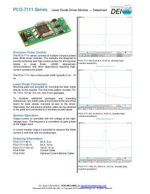 PCA-9140 Datasheet PDF Directed Energy, Inc.