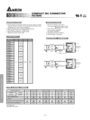 10SB4 Datasheet PDF Delta Electronics, Inc.