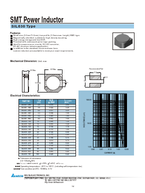 SIL630-120 Datasheet PDF Delta Electronics, Inc.