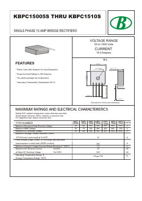 KBPC1506S Datasheet PDF Nanjing International Group Co