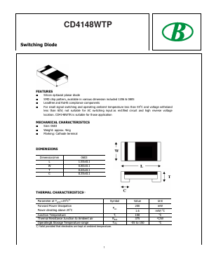 CD4148WTP Datasheet PDF Nanjing International Group Co