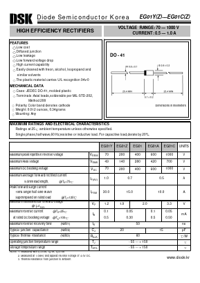 EG01ZZ Datasheet PDF Diode Semiconductor Korea