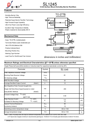 SL1245 Datasheet PDF DIYI Electronic Technology Co., Ltd.