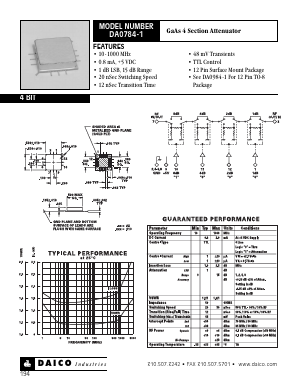 DA0784-1 Datasheet PDF DAICO Industries