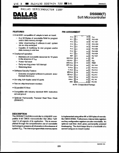 DS5000T-8-12 Datasheet PDF Dallas Semiconductor -> Maxim Integrated