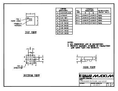 21-0117G Datasheet PDF Dallas Semiconductor -> Maxim Integrated