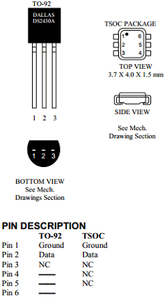 DS2430A+ Datasheet PDF Dallas Semiconductor -> Maxim Integrated
