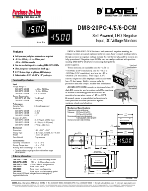 DMS-20PC-4-DCM Datasheet PDF  DATEL Data Acquisition products 