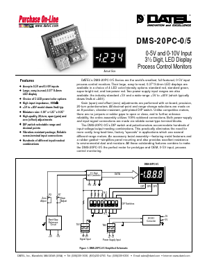 DMS-20PC-0/5 Datasheet PDF  DATEL Data Acquisition products 