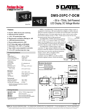 DMS-20PC-7-DCM Datasheet PDF  DATEL Data Acquisition products 