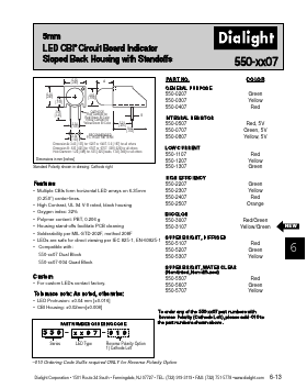 550-0807 Datasheet PDF Dialight Corporation