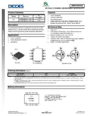 DMP6050SSD Datasheet PDF Diodes Incorporated.