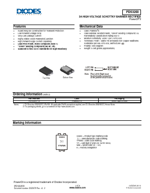 PDS3200 Datasheet PDF Diodes Incorporated.