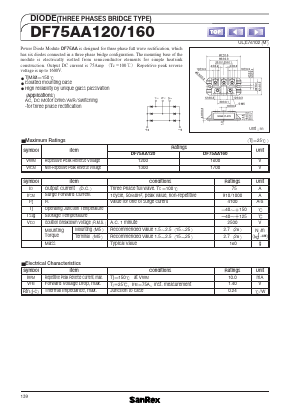 DF75AA120 Datasheet PDF Diodes Incorporated.