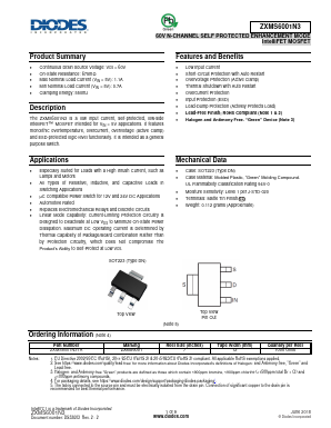 ZXMS6001N3TA Datasheet PDF Diodes Incorporated.