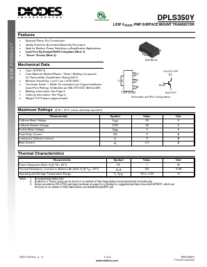 DPLS350Y Datasheet PDF Diodes Incorporated.