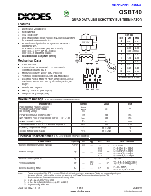 QSBT40 Datasheet PDF Diodes Incorporated.