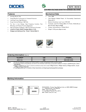 B290-13-F Datasheet PDF Diodes Incorporated.