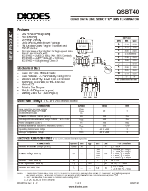 QSBT40-7 Datasheet PDF Diodes Incorporated.