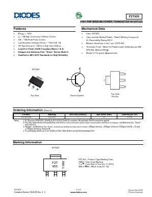 FZT955 Datasheet PDF Diodes Incorporated.