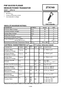 ZTX749 Datasheet PDF Diodes Incorporated.