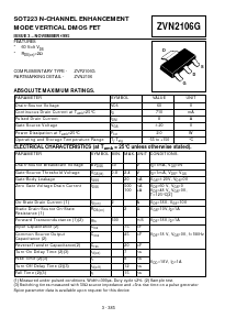 ZVN2106G Datasheet PDF Diodes Incorporated.