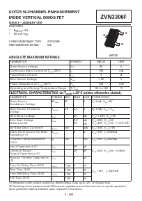 ZVN3306FTA Datasheet PDF Diodes Incorporated.