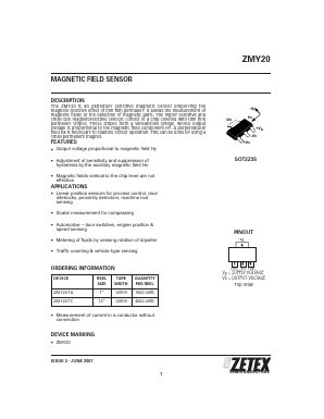 ZMY20TA Datasheet PDF Diodes Incorporated.