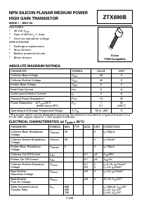 ZTX690B Datasheet PDF Diodes Incorporated.