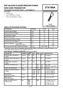 ZTX788A Datasheet PDF Diodes Incorporated.