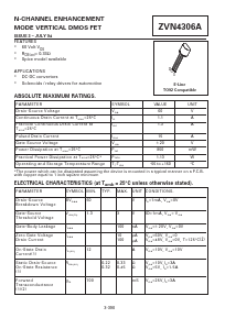 ZVN4306A Datasheet PDF Diodes Incorporated.