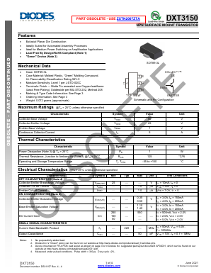 DXT3150 Datasheet PDF Diodes Incorporated.