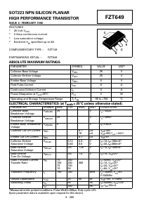 FZT649 Datasheet PDF Diodes Incorporated.