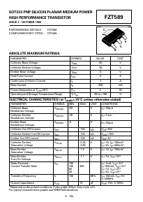 FZT589 Datasheet PDF Diodes Incorporated.