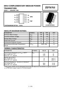 ZDT6753 Datasheet PDF Diodes Incorporated.