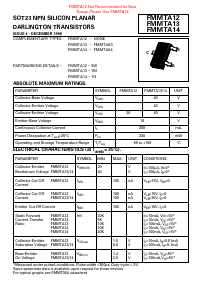 FMMTA12 Datasheet PDF Diodes Incorporated.