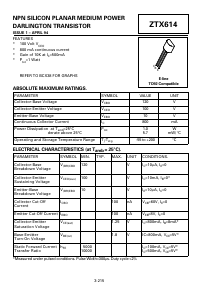 ZTX614 Datasheet PDF Diodes Incorporated.